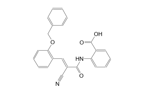 2-({(2E)-3-[2-(benzyloxy)phenyl]-2-cyano-2-propenoyl}amino)benzoic acid