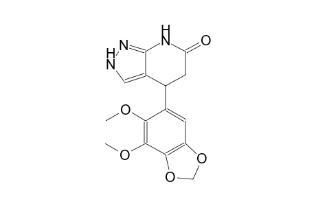 6H-pyrazolo[3,4-b]pyridin-6-one, 4-(6,7-dimethoxy-1,3-benzodioxol-5-yl)-2,4,5,7-tetrahydro-