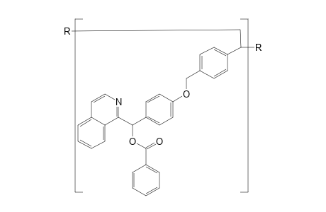 Poly[1-(2-isoquinolinyl-benzoyloxymethine-1,4-Phenyleneoxymethylenephenylene)ethylene]