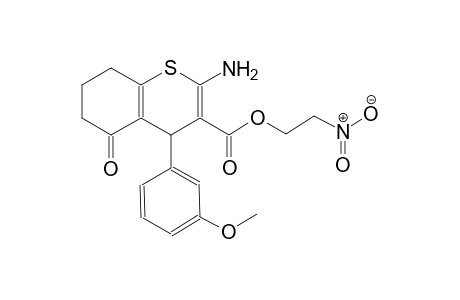 2-nitroethyl 2-amino-4-(3-methoxyphenyl)-5-oxo-5,6,7,8-tetrahydro-4H-1-benzothiopyran-3-carboxylate
