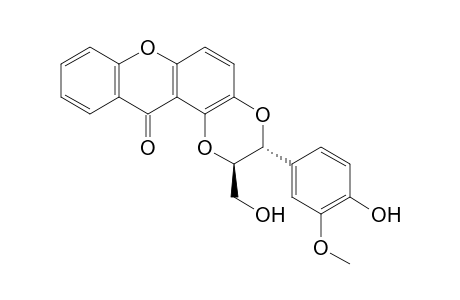 (2R,3R)- 2,3-Dihydro-3-(4'-hydroxy-3'-methylphenyl)-2-(hydroxymethyl)-12H-1,4-dioxino[2,3-a]xanthen-12-one