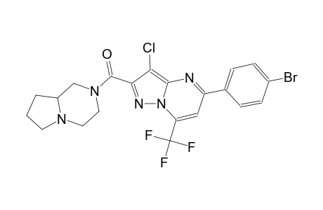 5-(4-bromophenyl)-3-chloro-2-(hexahydropyrrolo[1,2-a]pyrazin-2(1H)-ylcarbonyl)-7-(trifluoromethyl)pyrazolo[1,5-a]pyrimidine