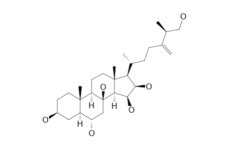 24-METHYL-5-ALPHA-CHOLEST-24(28)-ENE-3-BETA,6-ALPHA,8,15-BETA,16-BETA,26-HEXAOL