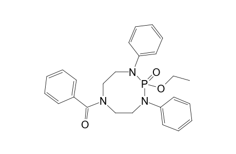 N-Benzoyl-1-oxo-1-ethoxy-2,8-diphenyl-2,5,8-triaza-1.lamda.(5)-phosphacyclooctane