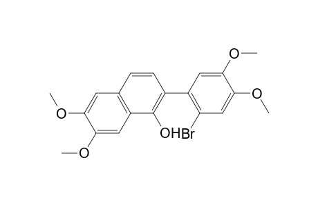 1-Naphthalenol, 2-(2-bromo-4,5-dimethoxyphenyl)-6,7-dimethoxy-