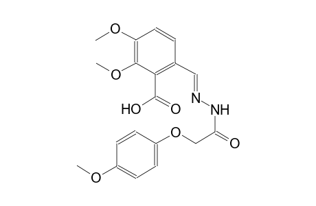 2,3-dimethoxy-6-((E)-{[(4-methoxyphenoxy)acetyl]hydrazono}methyl)benzoic acid
