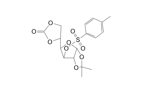 5,6-O-Carbonyl-1,2-O-isopropylidene-3-t-O-tosyl-.alpha.,D-glucofuramose
