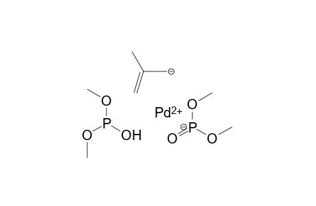 Palladium(II) dimethyl hydrogen phosphite 2-methanidylprop-1-ene [methoxy(oxo)phosphanuidyl]oxymethane