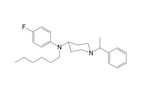 N-4-Fluorophenyl-N-hexyl-1-(1-phenylethyl)piperidin-4-amine