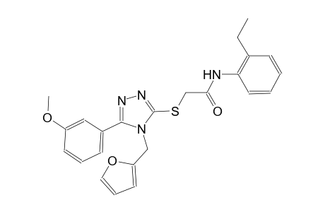 N-(2-ethylphenyl)-2-{[4-(2-furylmethyl)-5-(3-methoxyphenyl)-4H-1,2,4-triazol-3-yl]sulfanyl}acetamide