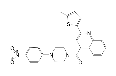 2-(5-methyl-2-thienyl)-4-{[4-(4-nitrophenyl)-1-piperazinyl]carbonyl}quinoline