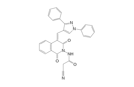 (Z)-2-cyano-N-(4-((1,3-diphenyl-1H-pyrazol-4-yl)methylene)-1,3-dioxo-3,4-dihydroisoquinolin-2(1H)-yl)acetamide
