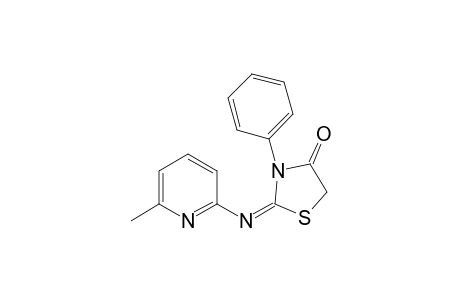 6-Methyl-2-(3-phenyl-4-oxothiazolin-2-ylidene)aminopyridine