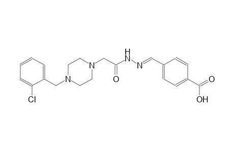 1-piperazineacetic acid, 4-[(2-chlorophenyl)methyl]-, 2-[(E)-(4-carboxyphenyl)methylidene]hydrazide