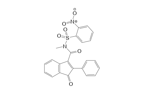 N-methyl-N-((2-nitrophenyl)sulfonyl)-1-oxo-2-phenyl-1H-indene-3-carboxamide