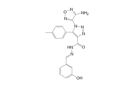 1-(4-amino-1,2,5-oxadiazol-3-yl)-N'-[(E)-(3-hydroxyphenyl)methylidene]-5-(4-methylphenyl)-1H-1,2,3-triazole-4-carbohydrazide