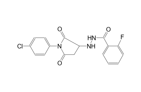benzoic acid, 2-fluoro-, 2-[1-(4-chlorophenyl)-2,5-dioxo-3-pyrrolidinyl]hydrazide