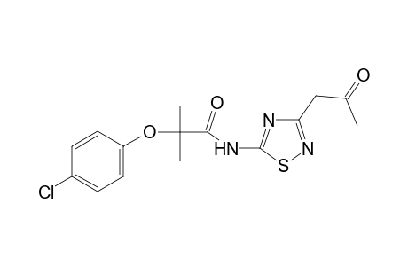 2-(4-Chlorophenoxy)-2-methyl-N-[3-(2-oxopropyl)-1,2,4-thiadiazol-5-yl]propanamide