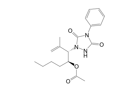 (3S*,4S*)-4-Acetoxy-2-methyl-3-(4'-phenyl-1',2',4'-triazolidine-3',5'-dion-1'-yl)-1-octene