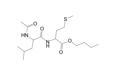 Butyl 2-([2-(acetylamino)-4-methylpentanoyl]amino)-4-(methylsulfanyl)butanoate