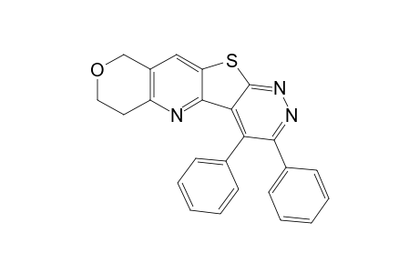 3,4-Diphenyl-6,7-dihydro-9H-pyrano[3",4":5',6']pyrido[2',3':4,5]thieno[2,3-c]pyridazine