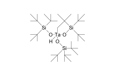 3,3-Bis(T-butyl)-4,4-dimethyl-1,1-bis(tris[T-butyl]-silyloxy)1-hydrido-1-tantala-2-oxa-3-sila-cyclopentane