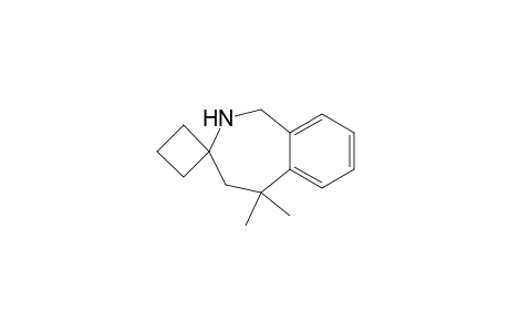 5,5-Dimethyl-1,2,4,5-tetrahydrospiro[2-benzazepine-3,1'-cyclobutane]