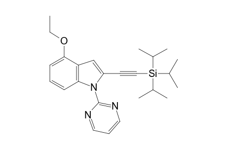4-Ethoxy-1-(pyrimidin-2-yl)-2-[(triisopropylsilyl)ethynyl]-1H-indole