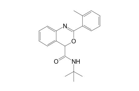 N-(tert-Butyl)-2-(2-methylphenyl)-4H-3,1-benzoxazine-4-carboxamide
