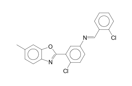 2-{2-Chloro-5-[(2-chlorobenzylidene)amino]phenyl}-6-methylbenzoxazole
