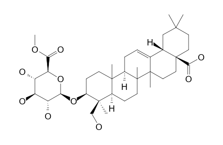 HEDERAGENIN_3-O-BETA-D-GLUCURONOPYRANOSIDE-6'-O-METHYLESTER
