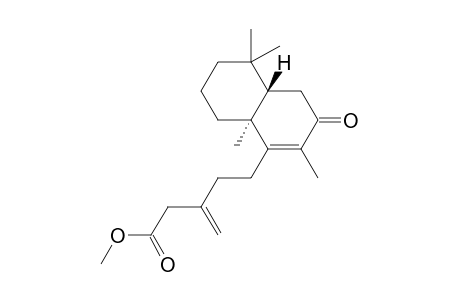3-Methylene-5-((4aS,8aS)-2,5,5,8a-tetramethyl-3-oxo-3,4,4a,5,6,7,8,8a-octahydro-naphthalen-1-yl)-pentanoic acid methyl ester