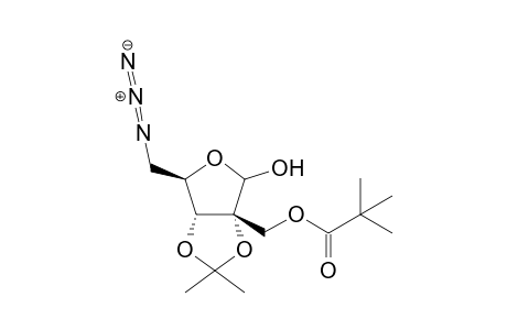 5-Azido-5-deoxy-2,3-O-isopropylidene-2-C-pivaloyloxymethyl-Dribofuranose