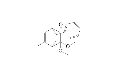 3,3-Dimethoxy-5-methyl-7-phenylbicyclo[2.2.2]oct-5-en-2-one