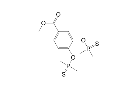 Benzoic acid, 3,4-bis[(dimethylphosphinothioyl)oxy]-, methyl ester