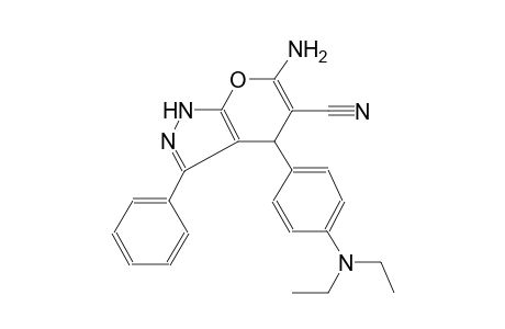 pyrano[2,3-c]pyrazole-5-carbonitrile, 6-amino-4-[4-(diethylamino)phenyl]-1,4-dihydro-3-phenyl-