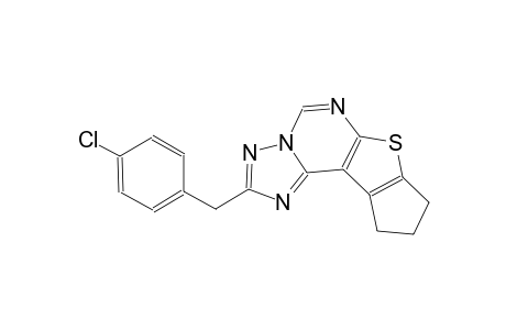 2-(4-chlorobenzyl)-9,10-dihydro-8H-cyclopenta[4,5]thieno[3,2-e][1,2,4]triazolo[1,5-c]pyrimidine