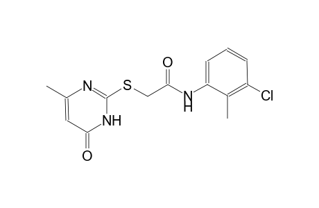 acetamide, N-(3-chloro-2-methylphenyl)-2-[(1,6-dihydro-4-methyl-6-oxo-2-pyrimidinyl)thio]-