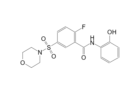 benzamide, 2-fluoro-N-(2-hydroxyphenyl)-5-(4-morpholinylsulfonyl)-