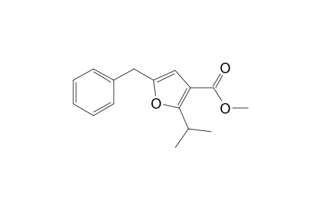 2-Isopropyl-5-(phenylmethyl)-3-furancarboxylic acid methyl ester