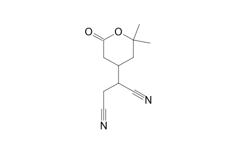 2-(2,2-Dimethyl-6-oxotetrahydro-2H-pyran-4-yl)succinonitrile