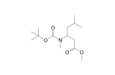 Methyl 3-[(t-butoxycarbonyl)methylamino]-5-methylhexanoate