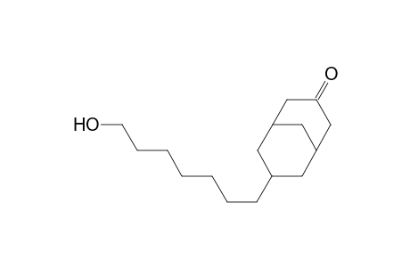 Bicyclo[3.3.1]nonan-3-one, 7-(7-hydroxyheptyl)-, exo-
