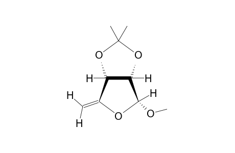 methyl 5-deoxy-4,5-didehydro-2,3-O-isopropylidene-alpha-D-erythro-pentafuranoside