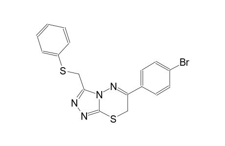 7H-[1,2,4]triazolo[3,4-b][1,3,4]thiadiazine, 6-(4-bromophenyl)-3-[(phenylthio)methyl]-