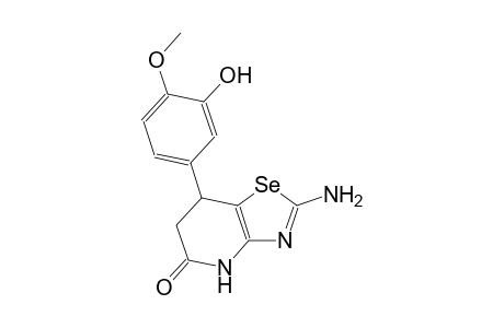selenazolo[4,5-b]pyridin-5(4H)-one, 2-amino-6,7-dihydro-7-(3-hydroxy-4-methoxyphenyl)-