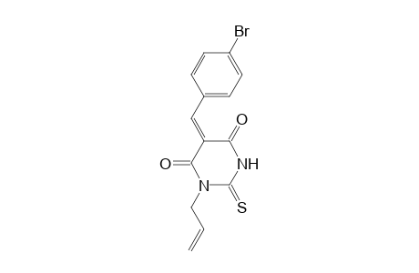 (5E)-1-allyl-5-(4-bromobenzylidene)-2-thioxo-hexahydropyrimidine-4,6-quinone