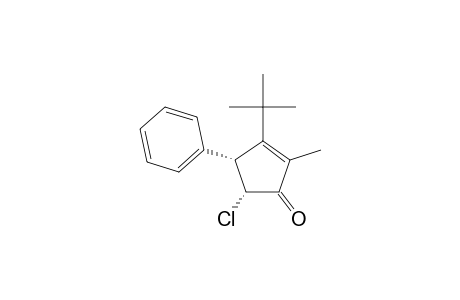 cis-3-(tert-Butyl)-5-chloro-2-methyl-4-phenylcyclopent-2-enone
