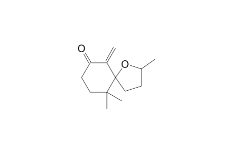 3,10,10-trimethyl-6-methylidene-4-oxaspiro[4.5]decan-7-one