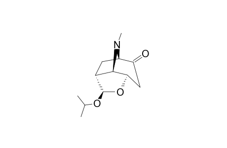 6-exo-(1-Methylethoxy)-9-methyl-5-oxa-9-azatricyclo[5.2.1.0(4,8)]decan-2-one